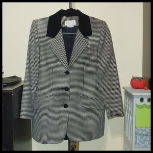 Petite Sophisticate Houndstooth Jacket